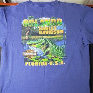 Harley-Davidson Blue Orlando Graphic Tee - Men's 2X